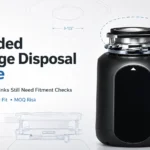 Main article image about garbage disposal flange size, showing a Major disposer and fitment checks for thick sinks and 3-1/2 inch sink openings.